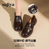 Safiya/索菲娅2025英伦风复古玫瑰扣圆头百搭深口粗跟乐福鞋 商品缩略图1