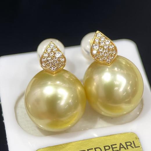 11-12mm金珠耳钉 商品图1