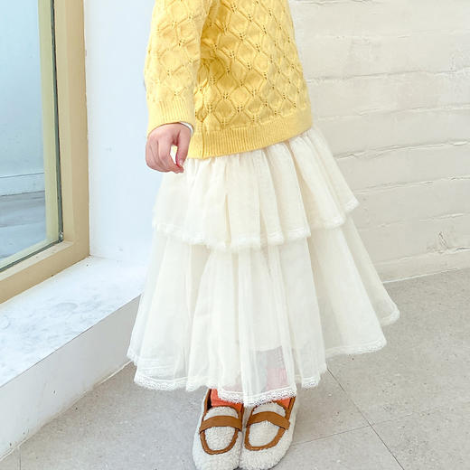 【辛巴娜娜】simbanana【大童】女童半身裙新款儿童洋气网纱裙子中大童女孩公主长款纱裙 商品图4