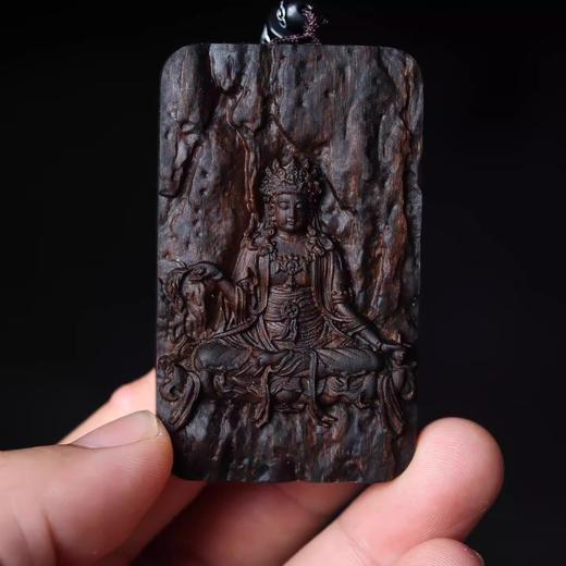 【慈悲智慧】定制款 奇楠沉香 杨柳观音吊坠  在7.13观音成道日祝福  愿您福满三年 男女可带 商品图1