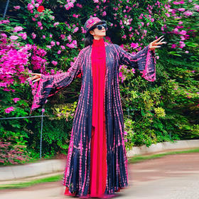 【杨丽萍老师新品】锦簇纷繁扎染长开衫 | 手工特色款 少批量 售完即止