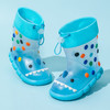 【鲨鱼来袭，萌物出没！】儿童透明雨鞋 男女童幼儿园防滑 小孩鲨鱼雨靴 可爱宝宝 彩虹豆胶鞋萌-QA 商品缩略图1