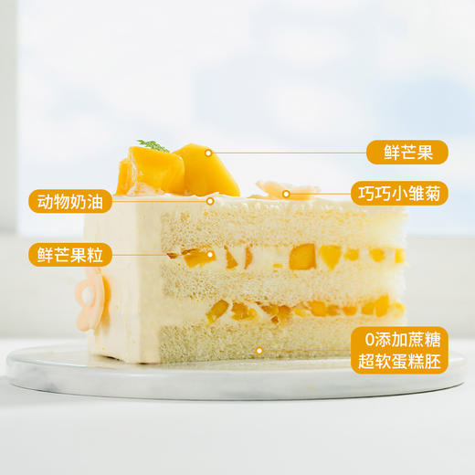 【微甜热量低】轻盈沐光下午茶。女生儿童控甜之选！0添加蔗糖，更健康更好吃（广州幸福西饼蛋糕） 商品图3