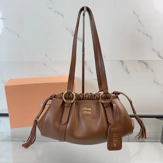 Miu Miu缪缪新款流苏抽绳饺子包(HH) 商品图0