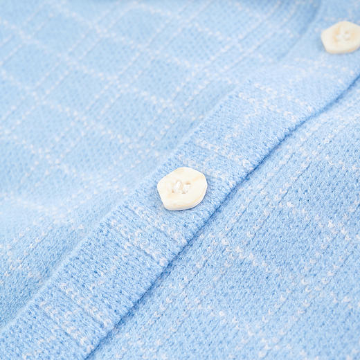 【辛巴娜娜】simbanana【大童】女童装春秋季新款宝宝休闲翻领格子甜美连衣裙 商品图3