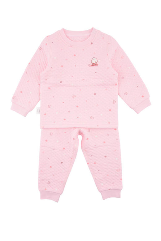 棉果果反季秋冬季男童女童套装多款上衣+裤子有机棉纱空气层套头套装M401302619630、17630、17631、18614 商品图3