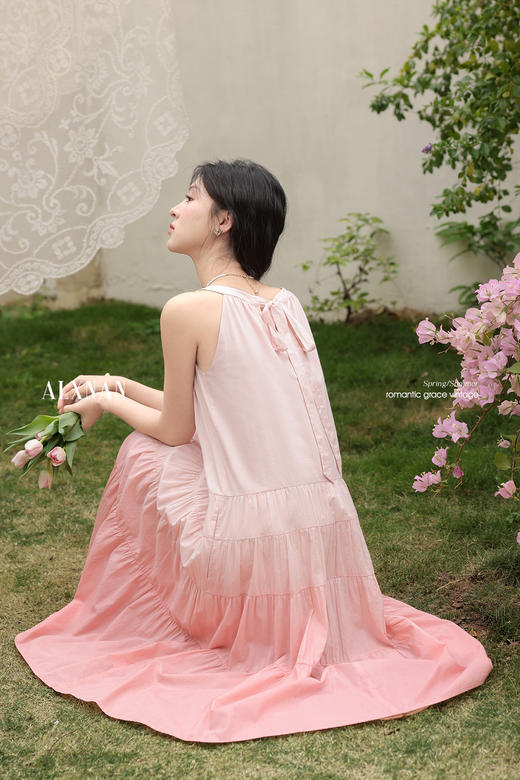 鹿向南「花期如梦」开衫连衣裙女夏季小个子法式公主吊带裙两件套 商品图5