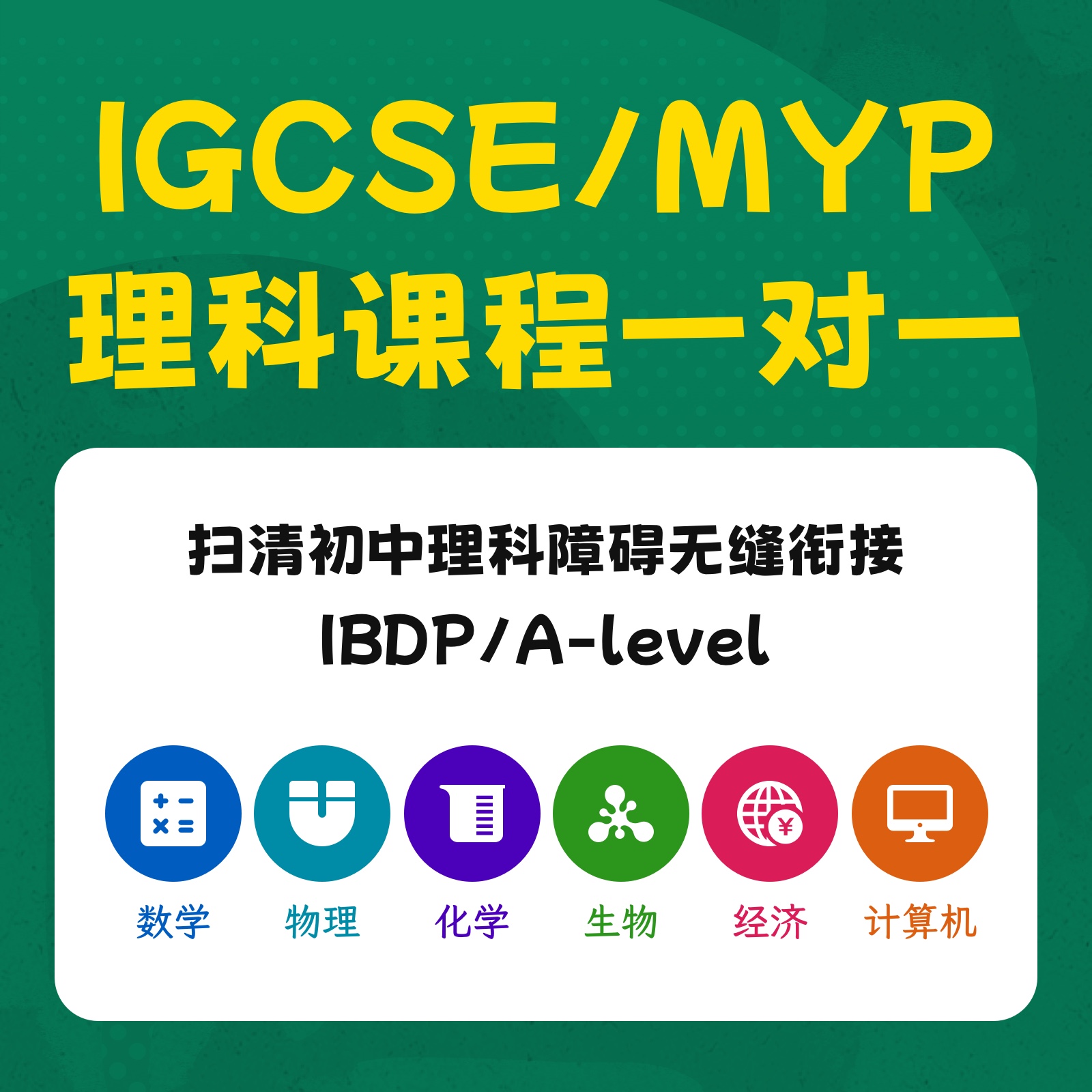 IGCSE/MYP学科一对一定制课