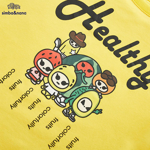 【辛巴娜娜】simbanana男童t恤短袖潮新款夏季男孩纯棉儿童上衣 商品图4