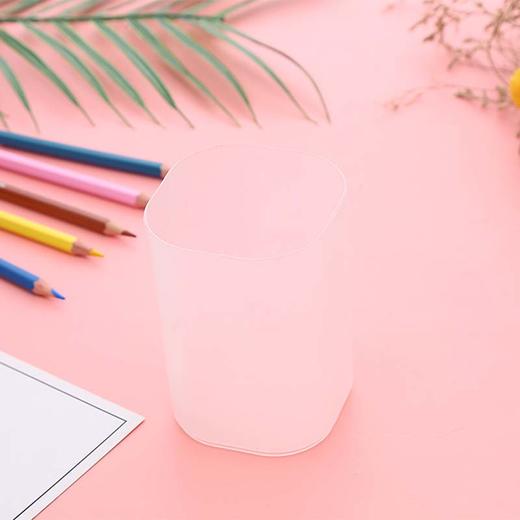 创意大容量简约笔筒 学生桌面文具收纳桶 多功能圆形笔筒 1个 商品图2