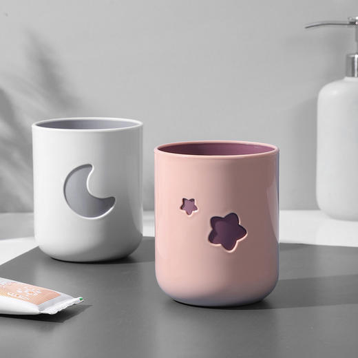 【批发】美丽雅时尚星月双色情侣牙刷杯 2个/套 商品图6