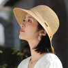 春夏蝴蝶结大檐草帽防晒休闲简约渔夫帽日系优雅遮阳帽A5-1-M2997 商品缩略图1
