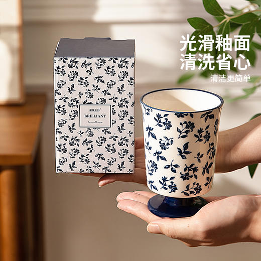 摩登主妇马克杯陶瓷高脚杯高颜值精致家用喝水杯办公室杯子咖啡杯 商品图2