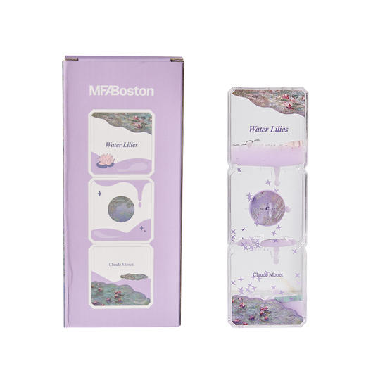 波士顿美术博物馆大师系列莫奈睡莲流油沙漏摆件 商品图4