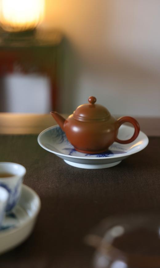 【朗瓷阁】仿清芦雁撇口壶承 商品图5