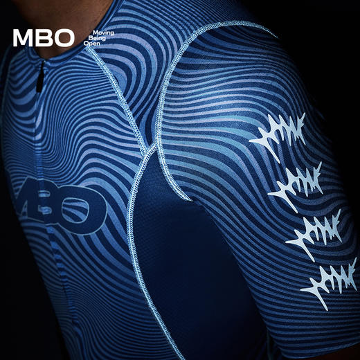 MBO男子短袖骑行服SC601 25年春夏潮流美学短袖骑行服夜骑 商品图7