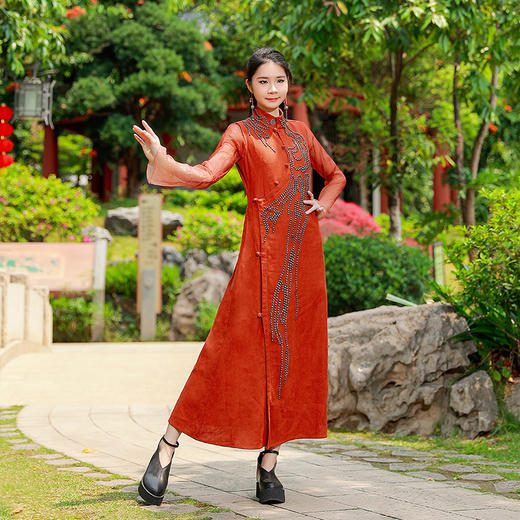 【杨丽萍老师新品】缬影络月民族风无袖长裙 送打底衫 | 少量现货 商品图4