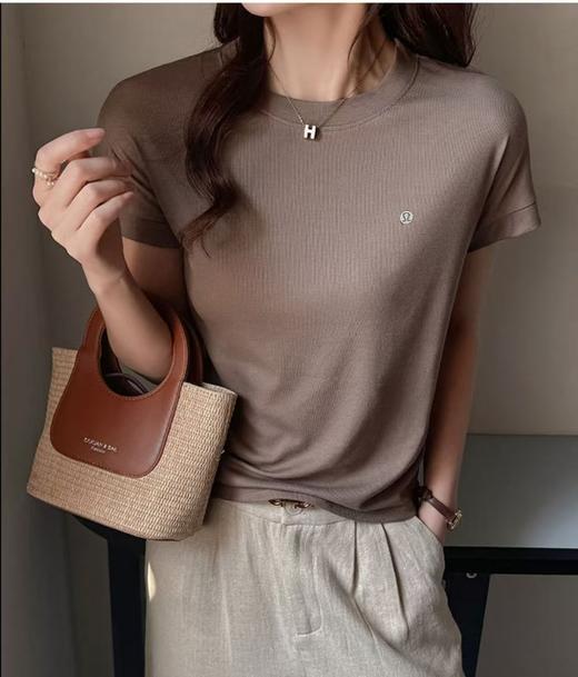 lu高级感满满天丝小蝙蝠短袖T超轻薄 商品图8