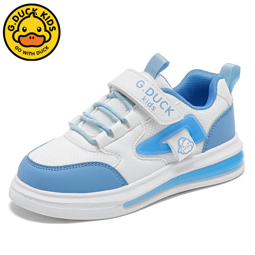 G.DUCK.kids小黄鸭女童小白鞋春秋新款网面透气儿童运动鞋中大童软底男童休闲板鞋QCSM002.28-37 商品图5