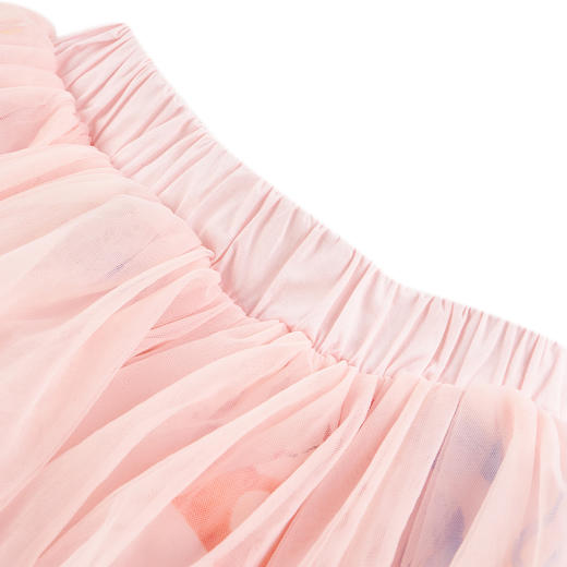 【辛巴娜娜】simbanana女孩小宝宝粉色印花网纱可爱公主半身裙 商品图2