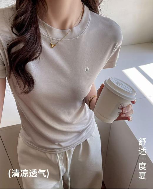 lu高级感满满天丝小蝙蝠短袖T超轻薄 商品图4