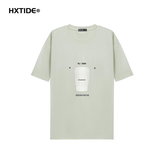【断码清仓】HX 夏季圆领短袖T恤微宽松C102520144101/02 商品图0