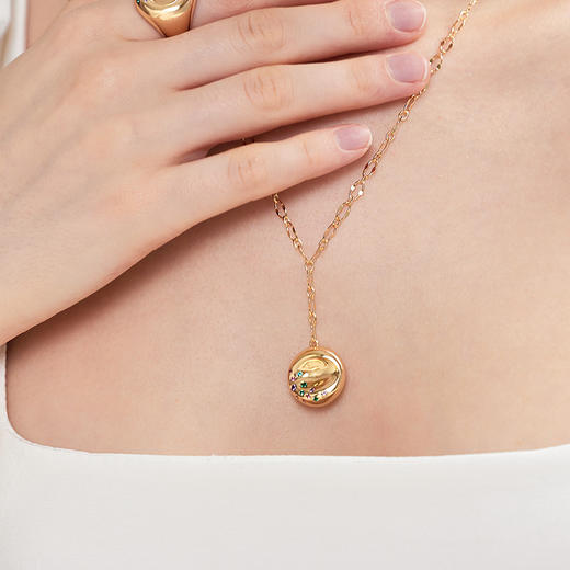 【LAGOMIST】早餐系列 | 金/银砂糖贝果项链 商品图2