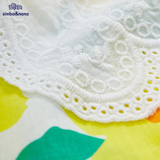 【辛巴娜娜】simbanana夏季小清新新款小童碎花复古花朵连衣裙 商品图4