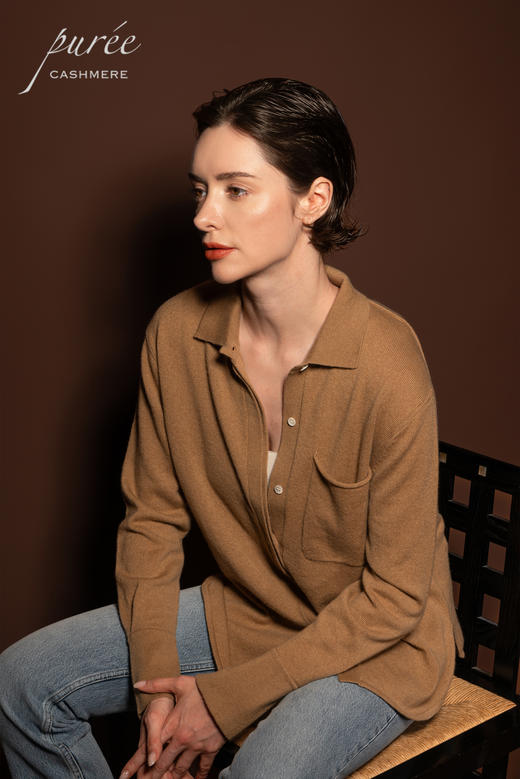 #1968「CASHMERE LONG SHIRT」 100% CASHMERE 羊绒长衬衫 商品图2