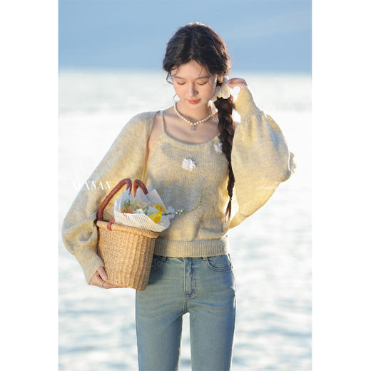 鹿向南「暖云天」时尚春新款针织开衫 商品图3