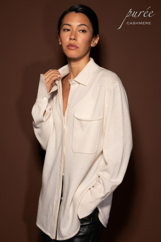 #1968「CASHMERE LONG SHIRT」 100% CASHMERE 羊绒长衬衫 商品图5