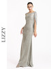 LIZZY优雅轻奢修身显瘦披肩式派对礼服宴会婚庆派对长款连衣裙7189 商品缩略图2