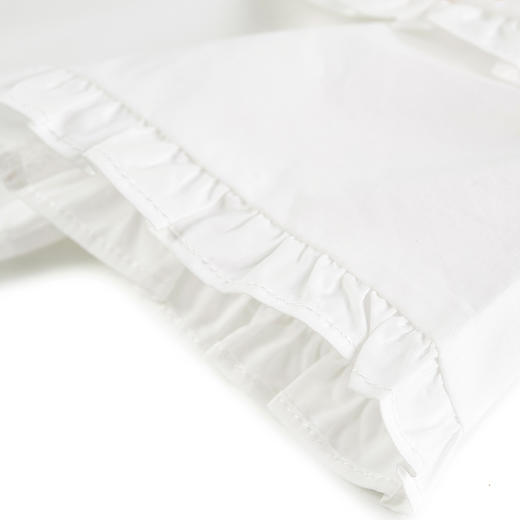 【辛巴娜娜】simbanana女童衬衫夏季新款洋气宝宝薄款短袖上衣小童儿童白色衬衣 商品图3