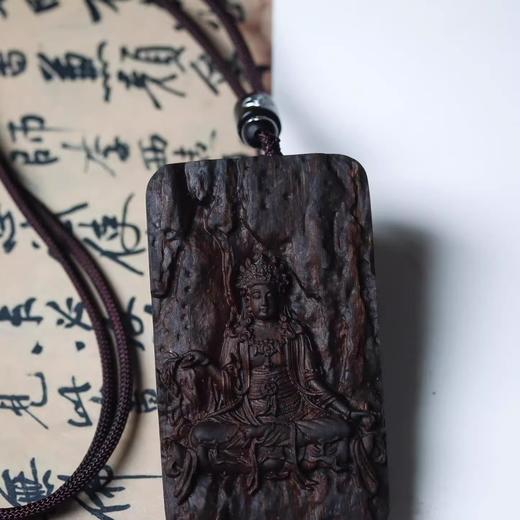 【慈悲智慧】定制款 奇楠沉香 杨柳观音吊坠  在7.13观音成道日祝福  愿您福满三年 男女可带 商品图3