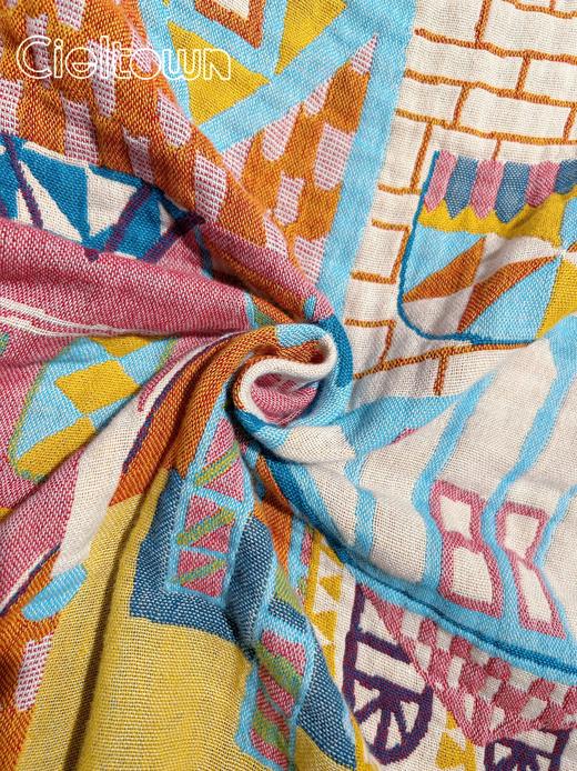 【爆款】CIELTOWN/夏尔小镇纯棉多功能毯乐高小镇 商品图2