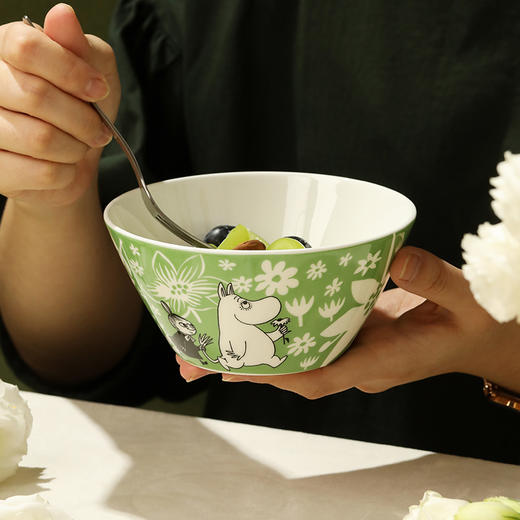 姆明复古骨瓷盘碗|三次煅烧更耐用，可蒸可烤可微波 商品图3