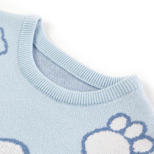 【辛巴娜娜】simbanana可爱打底衫保暖上衣圆领洋气儿童小猫宝宝线衣女孩 商品图3