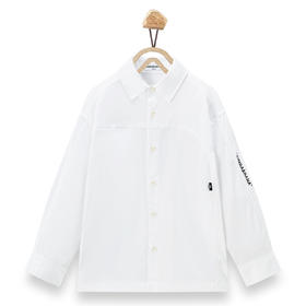 【辛巴娜娜】simbanana【大童】春季男孩休闲百搭时尚宽松潮流长袖翻领衬衫