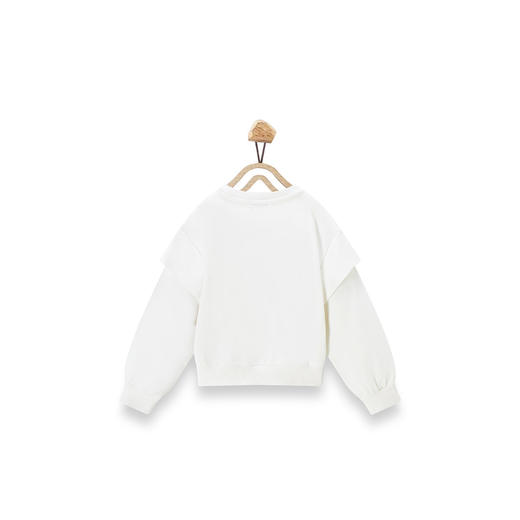 【辛巴娜娜】simbanana【大童】女童卫衣春秋装新款韩版百搭洋气拼接袖上衣卡通潮 商品图1