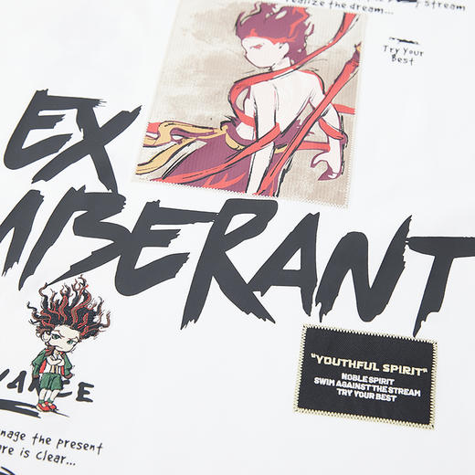 【新品上新】HX 夏季圆领短袖T恤宽松C102520132101/02 商品图8