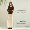 三彩2025秋季新款晕染印花半身裙松紧高腰A字裙浪漫长裙优雅M 商品缩略图2