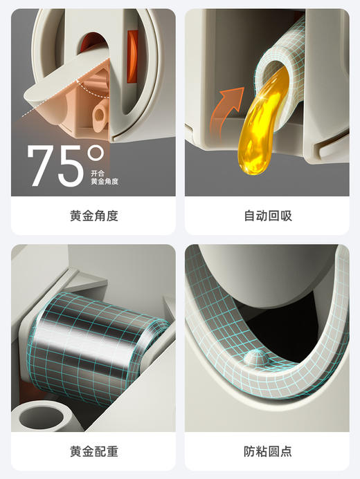 【4色可选】娜家自动弹扣油壶 商品图5