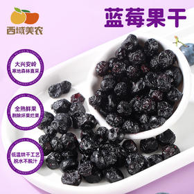 西域美农 蓝莓果干 野生蓝莓果干 配料仅有蓝莓果和蓝莓浓缩汁  富含花青素  90g  顺丰发货