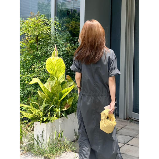 2507215    Lemair* 府绸棉 直筒连衣裙，褶子设计 商品图4