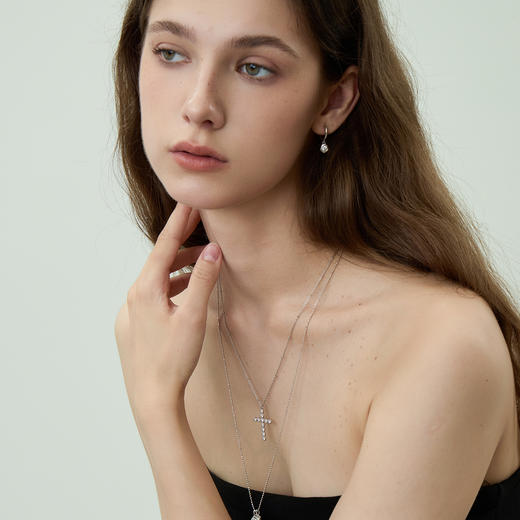 ARSIS银饰｜秘密花园系列 星芒十字架项链 商品图1