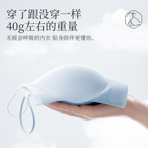 蝉翼无感隐形内衣 轻薄凉感 软糯亲肤 蜂巢杯透气会呼吸 0钢圈无束缚 穿上就像没穿一样舒服~ 商品图6