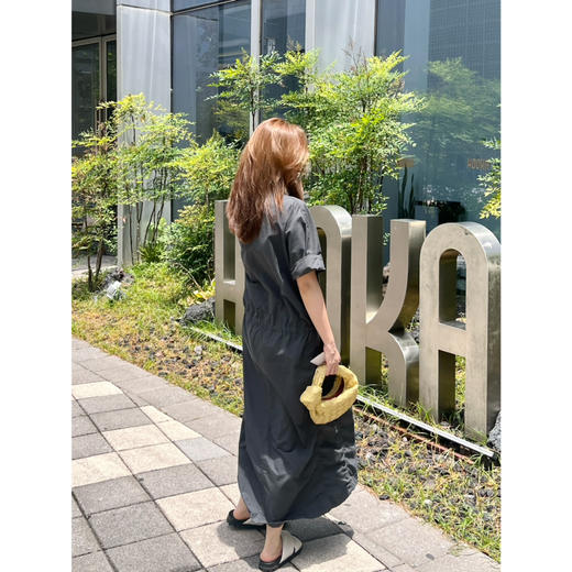 2507215    Lemair* 府绸棉 直筒连衣裙，褶子设计 商品图6