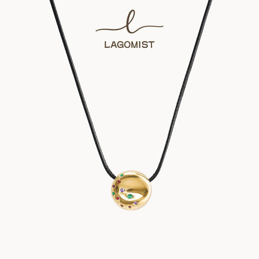 【LAGOMIST】早餐系列 | 金/银砂糖贝果毛衣链 商品图0