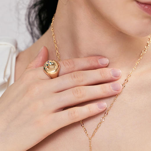 【毛晓彤同款】LAGOMIST早餐系列 | 金/银砂糖贝果戒指（港码12-13） 商品图4