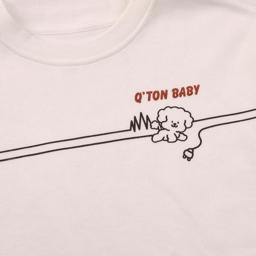 棉果果秋季新品男童远山白色圆领套头T恤M312140225461 商品图1